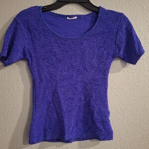 Vibrant Blue Women's Short Sleeve Top
